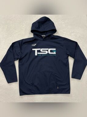 3N2 Clutch Apparel "The Spring Games" Softball Navy Blue Hoodie Men’s Size XL
